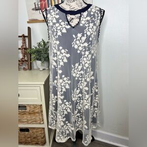 Altar'd State Embroidered Lace Overlay Dress